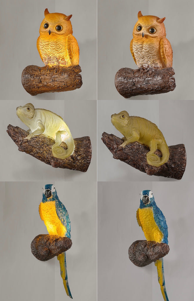 Amazing Creative Animal Shaped Resin Wall Lights for Bedroom/Children Room/Hallway