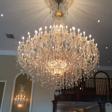 D74"*H88" Alette 72 Light Crystal Arm Maria Theresa Classic Crystal Chandelier