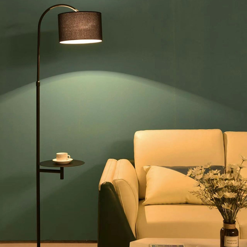 black, white, floor lamp, minimalist, nordic, scandinavian, coffee table, bedside, living room, study, home office