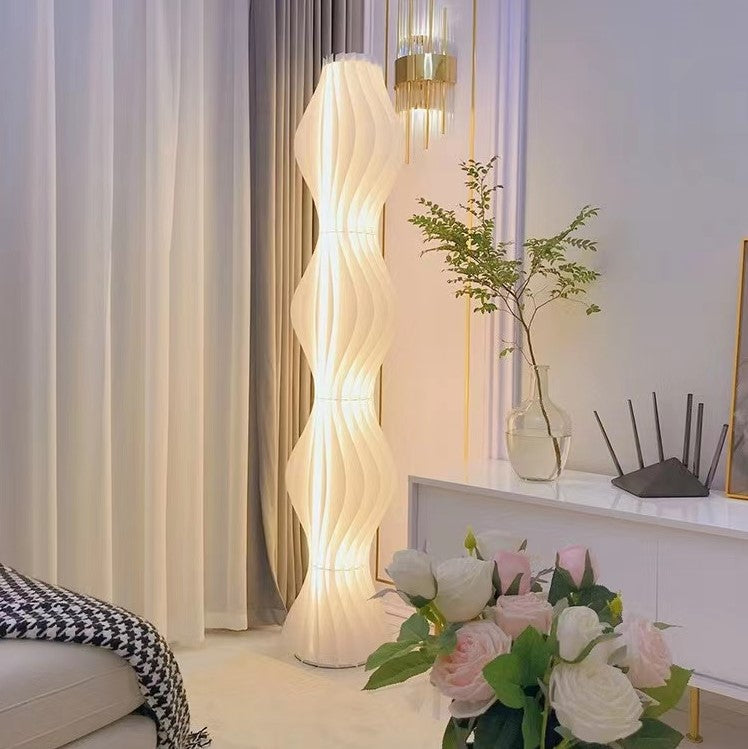 pure white, floor lamp, minimalist, art, amnient, light, bedroom, bedside, large, oversized, hula  Studio Italia Design Vapor 77.16" Novelty Floor Lamp