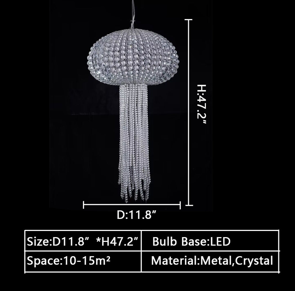 D11.8"*H47.2" extra large long chandelier kitchen island pendant light art light/chandelier for dining room/living room/bedroom/study bathroom outdoor garden sunroom nodic light chandelier