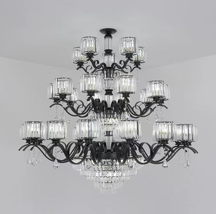  Fine Art Lamps Eaton Place Twelve-Light Two-Tier Chandelier with Channel-Set Crystal Diffusers and Crystal Accents Model:584740ST from the Eaton Place Collection