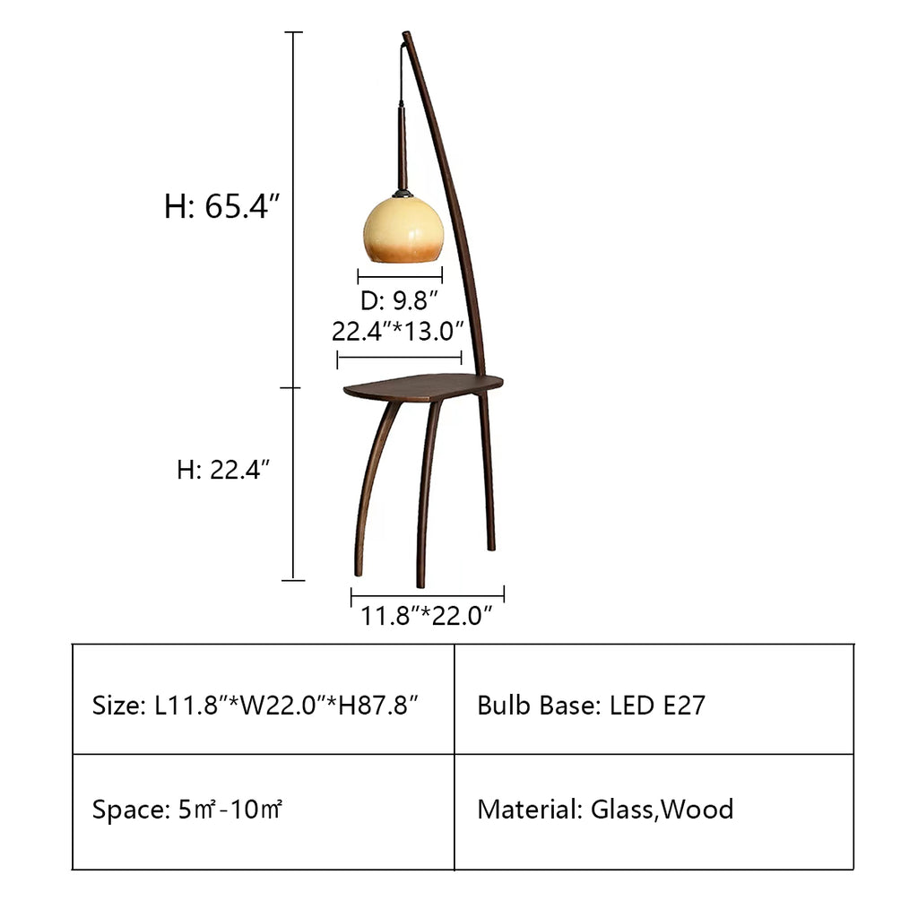 L11.8"*W22"*H87.8"   with coffee table, floor lamp, art, living room, bedroom, hom office, bedside, wood