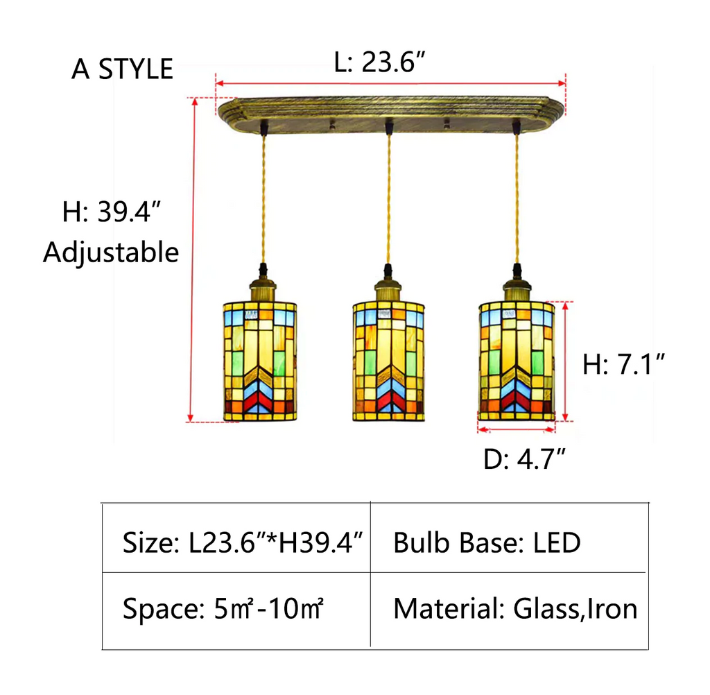 A: L23.6"*H39.4"   Toltec Lighting 82-DG-912 Elegante One-Light Pendant Dark Granite Finish with Pearl Flair Tiffany Glass, 16-Inch, antique, ceiling, entrance, coffee table, bar