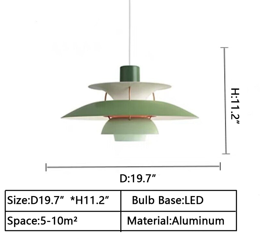 D19.7"*H11.2"  unique, modern, nordic, minimalism, scandinavian, colorful, pendants, dining table, 