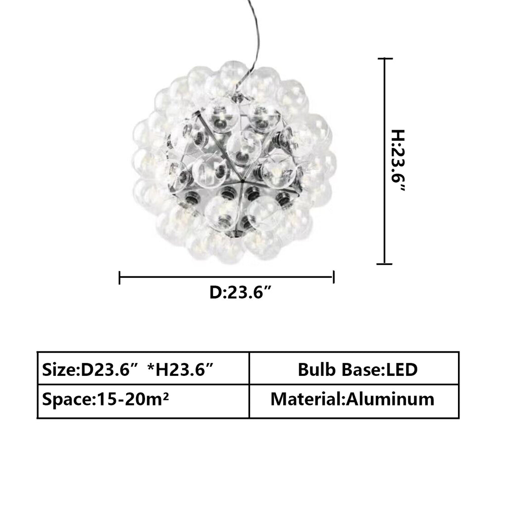 d23.6" Flos Taraxacum 88 Suspension extra large luxury glass chandelier pendant light for house/villa/home decor