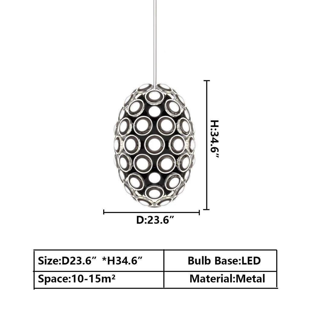 D23.6"*H34.6" Iconic Eyes 85 LIGHTS Suspension Lamp