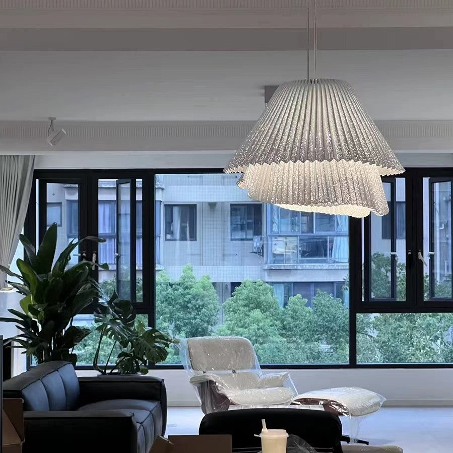 Arturo Alvarez ,  "a-emotional light Tempo Vivace Pendant Light" (Stock ID 5731093637),  Tempo Vivace Pendant Light, tiered,  white, beige, gery and taupe, dynamism, art, Spanish