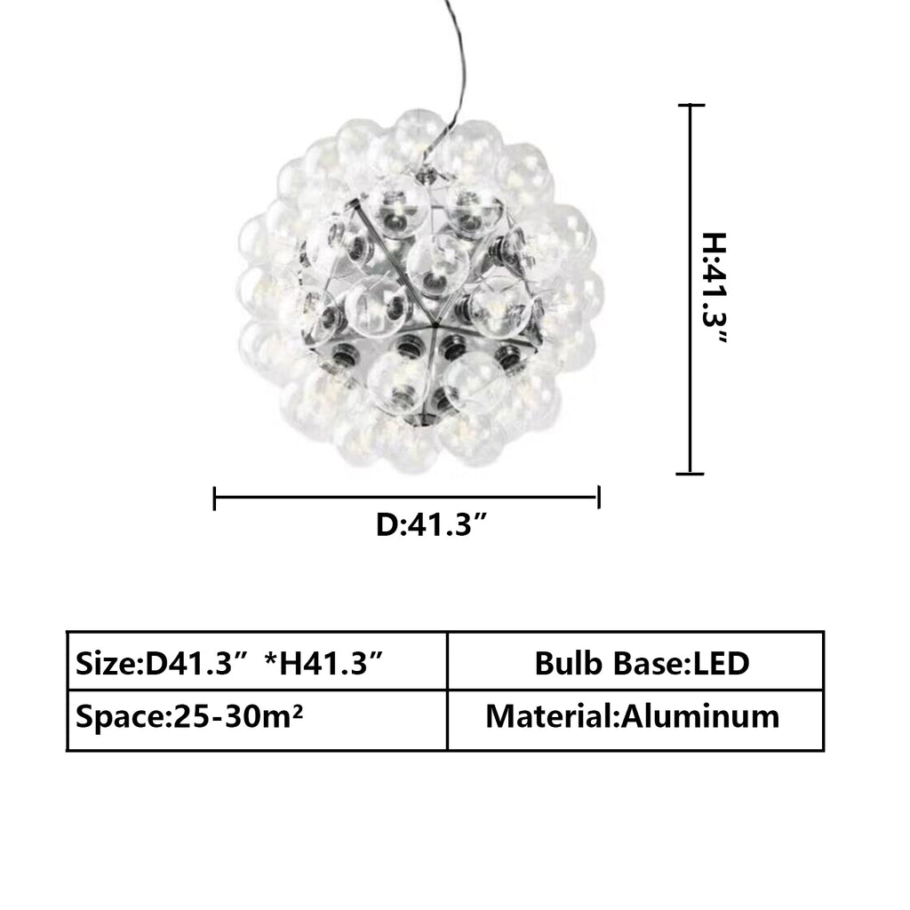 d41.3" Flos Taraxacum 88 Suspension extra large luxury glass chandelier pendant light for house/villa/home decor