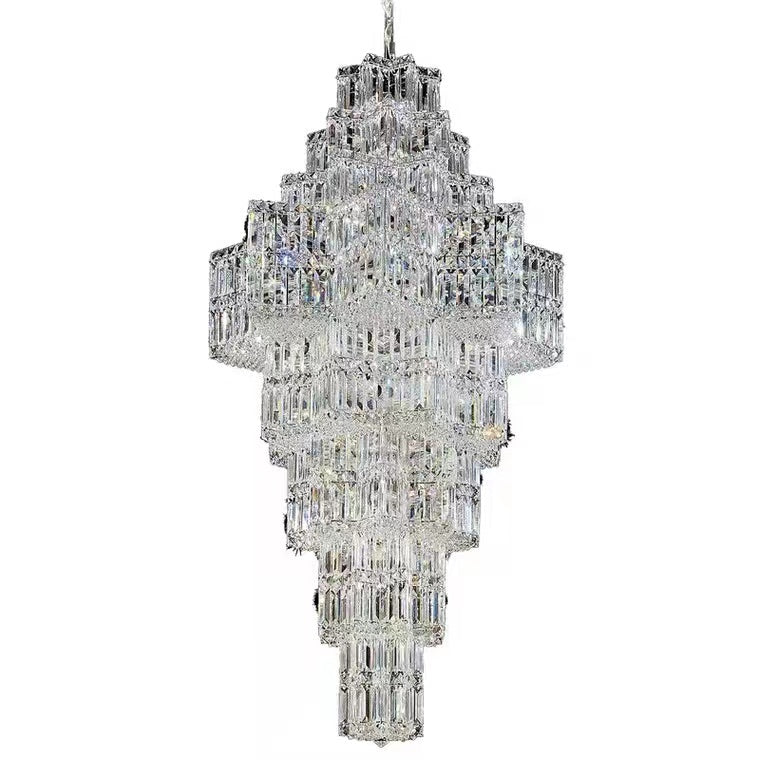 modern extra large affordable golden luxury gorgeous stunning engaging applicable proper fitting good enough requisite enthralling interesting bling bling a real head turner user friendly crystal chandelier for foyer/big hallway/high ceiling living room/duplex/villa