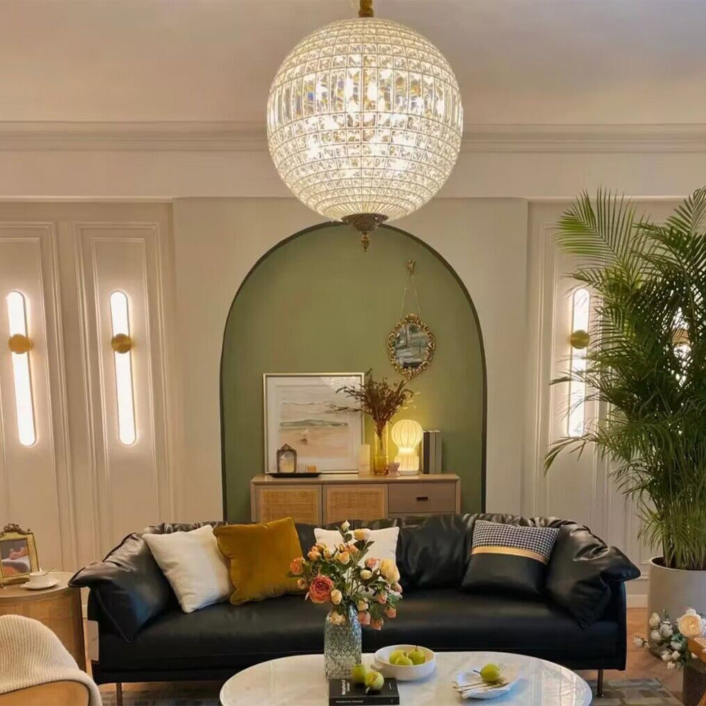American sphere/globe/ovilia crystal chandelier elegant lighting for living room/dining room/hallway/foyer light fixture  Visual Comfort Aerin Renwick 4 - Light Small Chandelier       