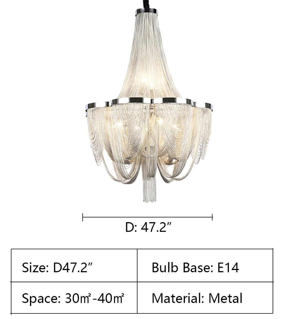 D47.2" maxim lighting lampe Maxim Lighting Chantilly 40-Light Polished Nickel Modern/Contemporary Bowl Pendant Light empire luxury chandelier tassel light foyer extra large light halllway huge light chandelier