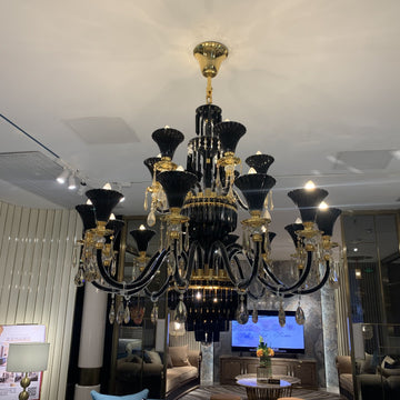 black vintage crystal chandelier candle branch gold crystal chandelier for living room/dining room/hallway/lobby/bedroom