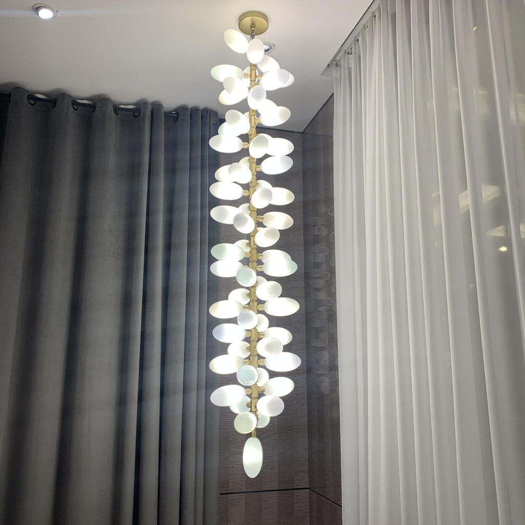 Nordic Modern Glass long Chandelier For staircase/entryway/lobby/hallway