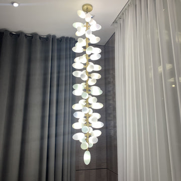 Nordic Modern Glass long Chandelier For staircase/entryway/lobby/hallway