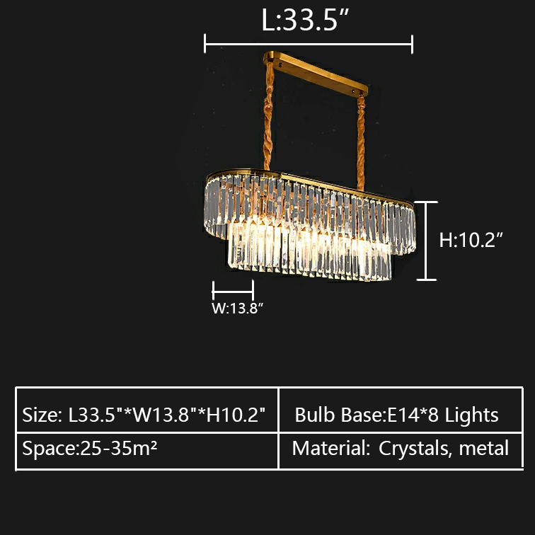 rectangle two-layers luxury glass brass ceiling light pendent,large light lamps,chandelier 33.5inch length 13.8wide for dining room/restaurant/entryway/ villa entrance/